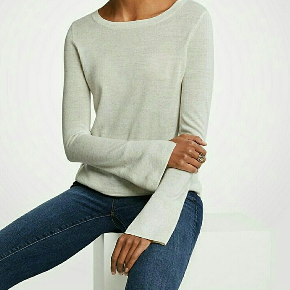 Ann Taylor Split sleeve pearlized sweater - Picture 2 of 7